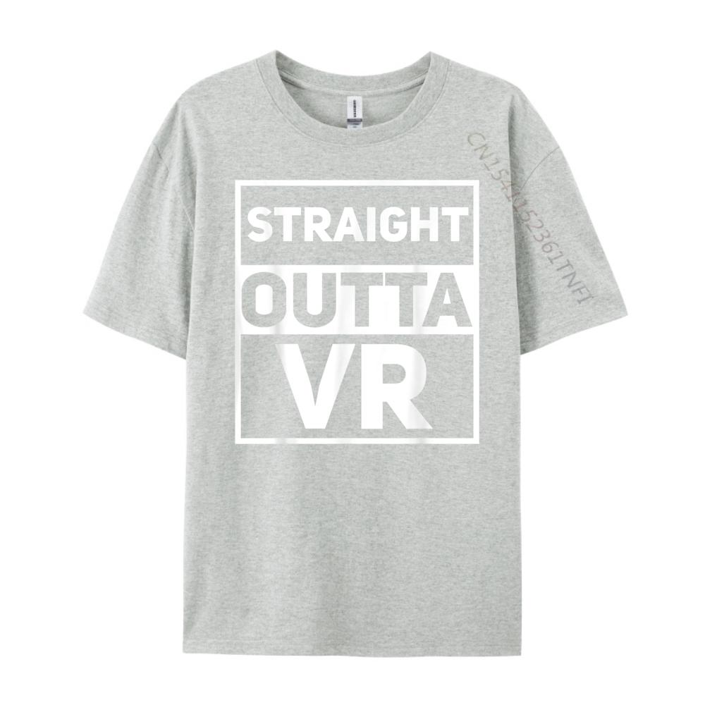 Straight Outta Vr Virtual Reality Gamer Athlete Printed TShirt Band Tshirts Cinco de Mayo Mens Tshirt