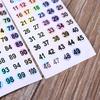1 to 200 Number Stickers Self-Adhesive Round Number Labels Inventory Stickers Decal for Indoor Outdoor Storage Boxes