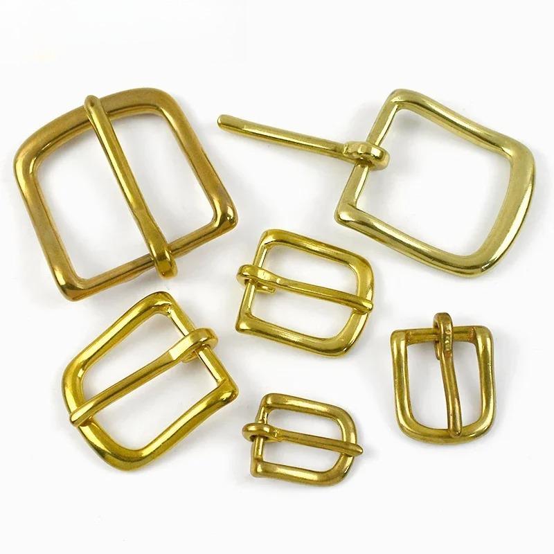 Meetee 2/5 Pezzi 13-38mm Fibbie per Cintura in Ottone Massiccio Spilla Regolabile per Collare per Animali Fibbia di Ricambio per Cinturino di Borsa Accessori Hardware