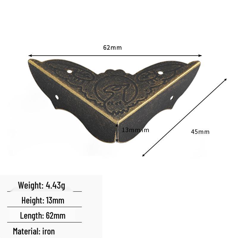 Antique Bronze Gold Right Angle Iron Corner Protector for Wood Furniture