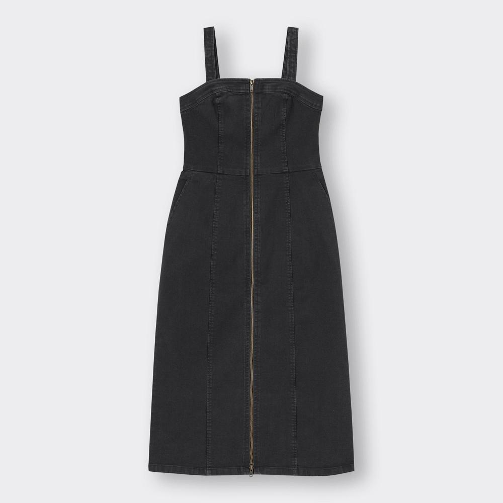 GU by Uniqlo Denim Front Zip Dress  buy the best products in the Ayzeze  online store