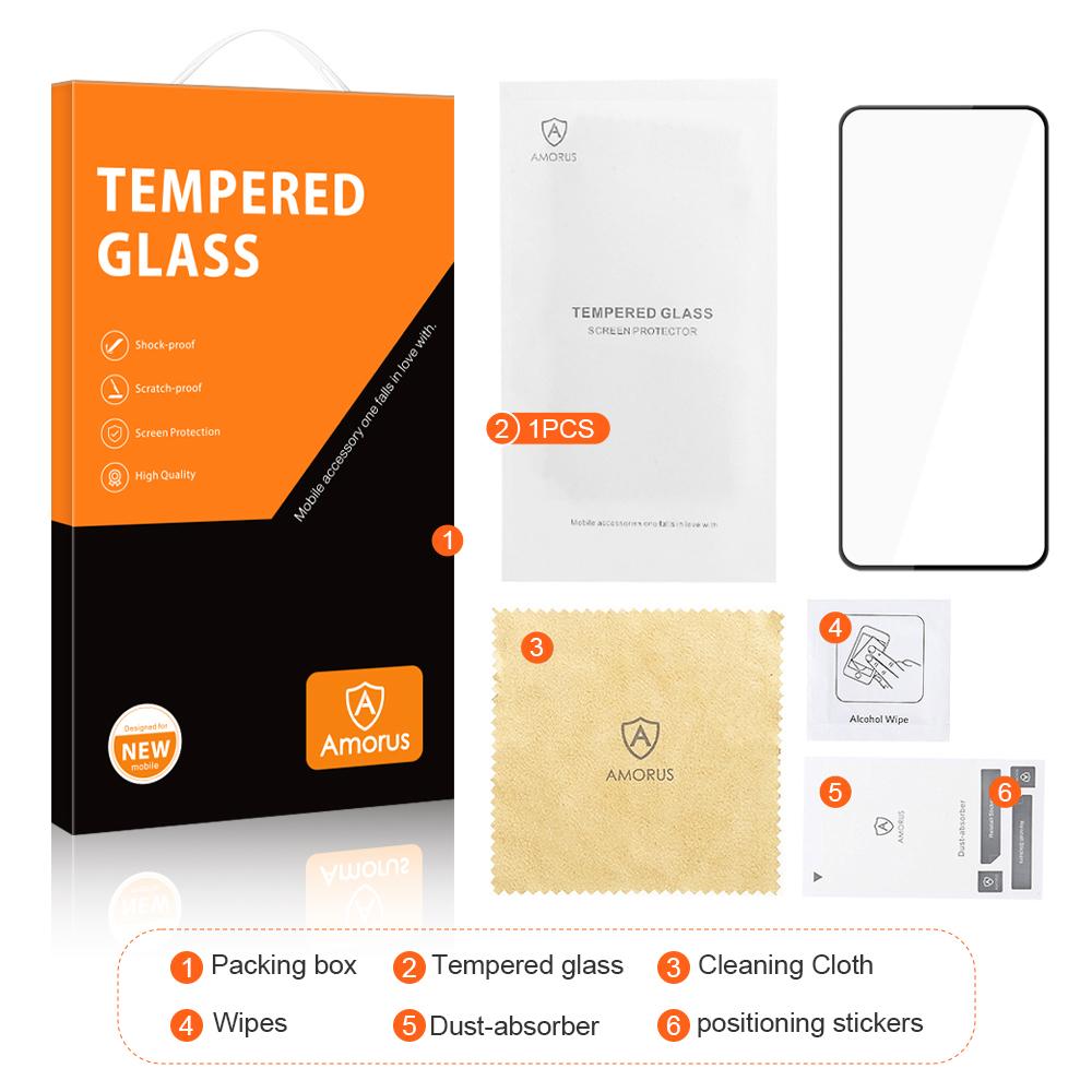 AMORUS For Huawei nova 12 5G Tempered Glass Full Screen Protector Silk Printing