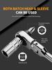 1/4 Double Ended 72 Teeth Quick Spanner Tool Screwdriver Socket Bit 2 In 1 Round Handle Ratchet Wrench DIY Home Repair Hand Tool