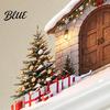 Winter Decoration Sticker Snow House Wall for Christmas Waterproof Holiday Stone Christmas Decals Decal Removable Mural Living Room Bedroom