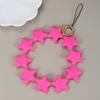 Cute Cartoon Star Pendant Keychain Silicone Colorful Stars Woman Key Chain For  Men Women Bag Charm Accessories Gifts