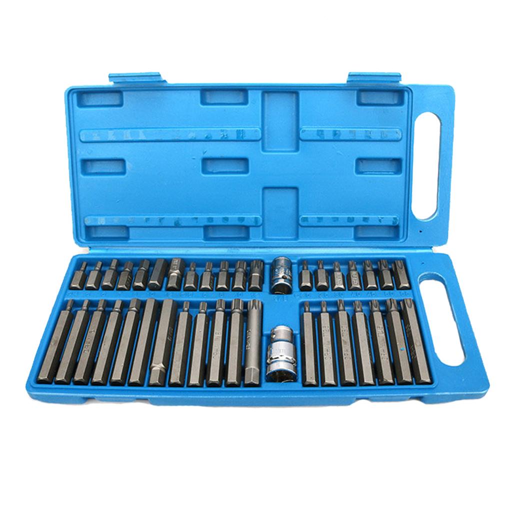 Rust-proof 40 Pcs Hexagon Socket with Allen Multifunctional Anti-slip Wrench