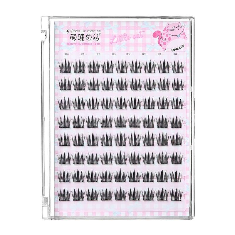 Aimo - Kleberfreie Katzen-Mehrfachpackung False Eyelashes Cluster (Verschiedene Designs)