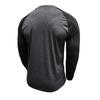 T-shirt casual da uomo a maniche lunghe raglan, vestibilità larga