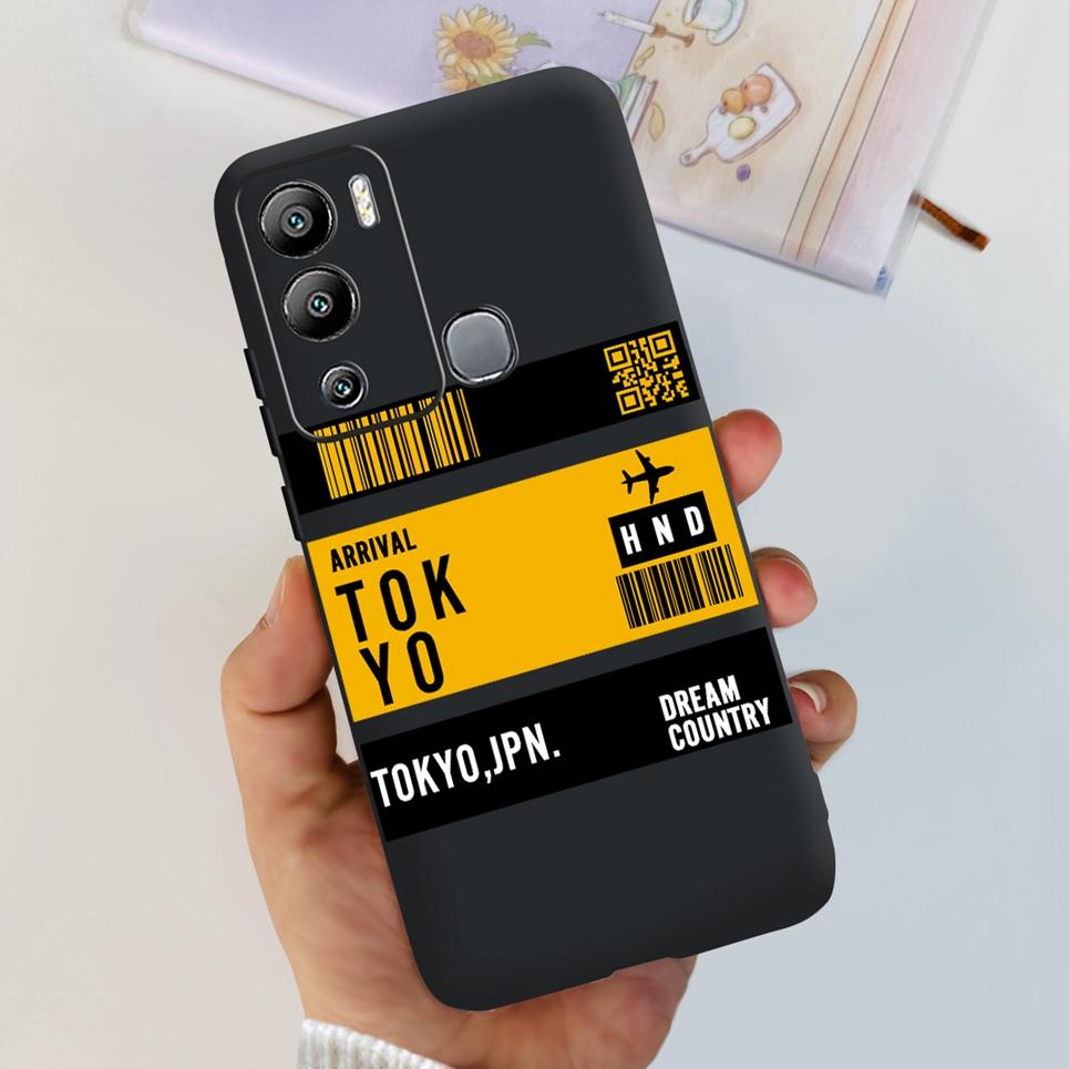 For Infinix Hot 12i Case Hot 12 12Play Cute Fashion Soft Silicone Back Cover For Infinix Hot12 Hot 12 Play NFC Phone Bumper Etui