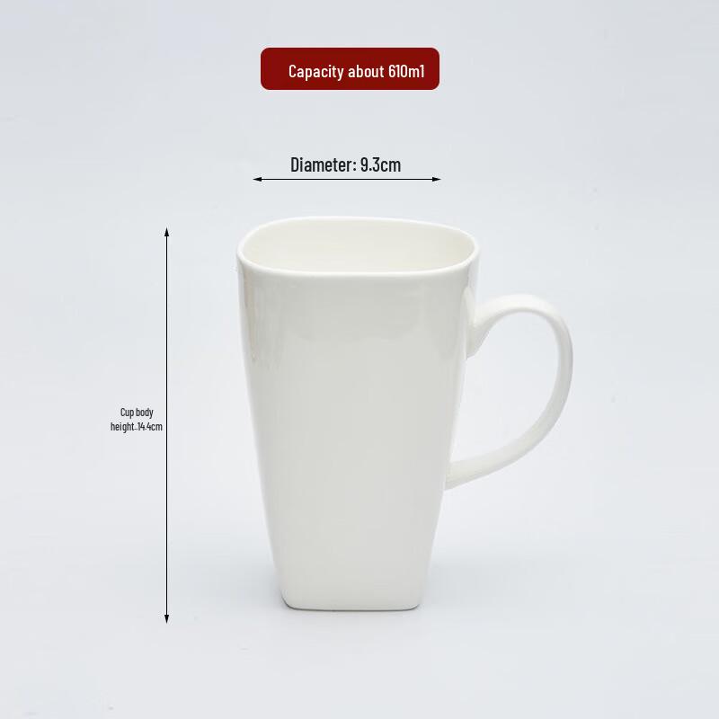 Керамические кружки Qianxing чистого белого цвета