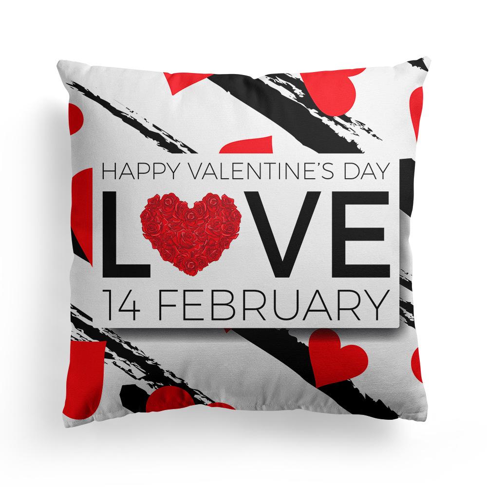 Nowa poszewka na poduszkę na Walentynki, nordycka poduszka walentynkowa i poszewka na poduszkę