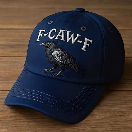 Amazon Popular Fashion 3D Digital Printing Baseball Cap F-Caw-F Crow Hat Crow Cap