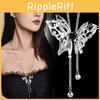 Elegant Butterfly Sweater Chain For Women Featuring Luxury Titanium Steel Design