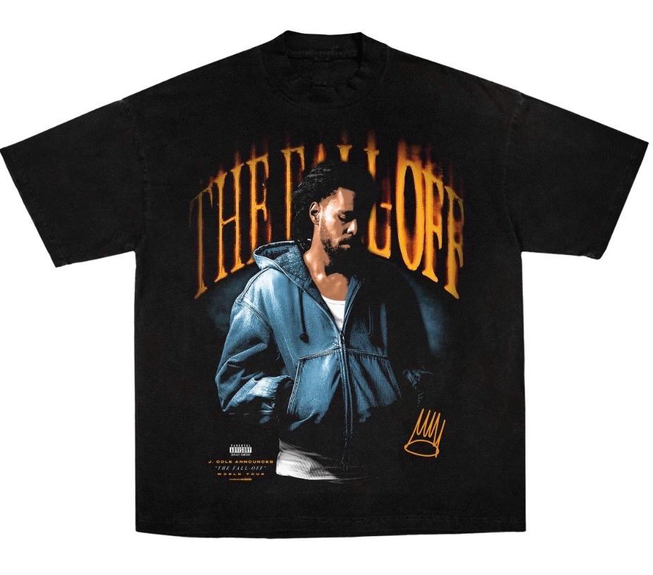 

J Cole Portrait Printed Tshirt for Unisex and Women Pure Cotton Summer Clothing Casual and Fashionable Round Neck Tshirt Fan Gift M