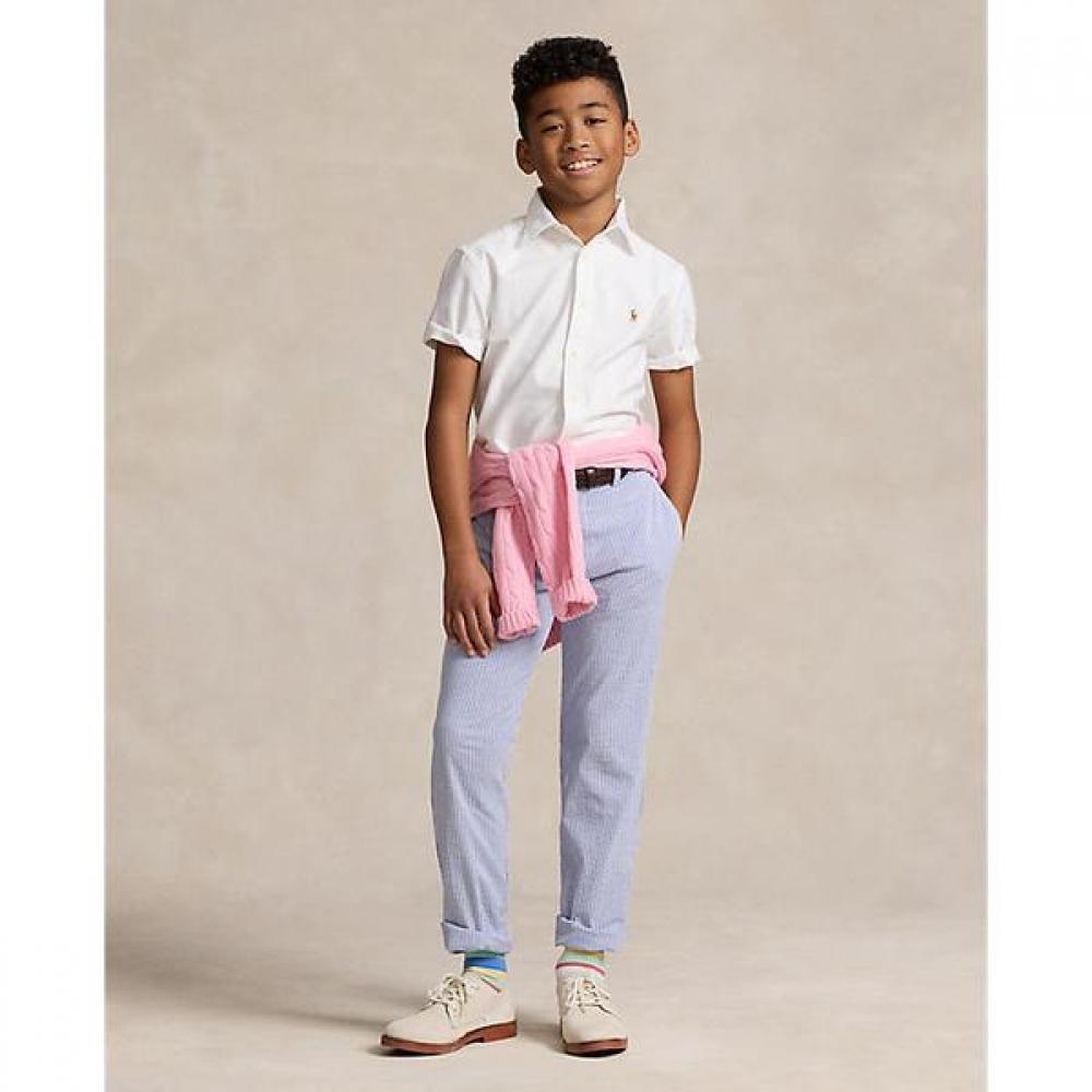 Polo Kids Boys 8 18 Years Old Cotton Oxford Short Sleeve Shirts  Cwpowovy6820357100 