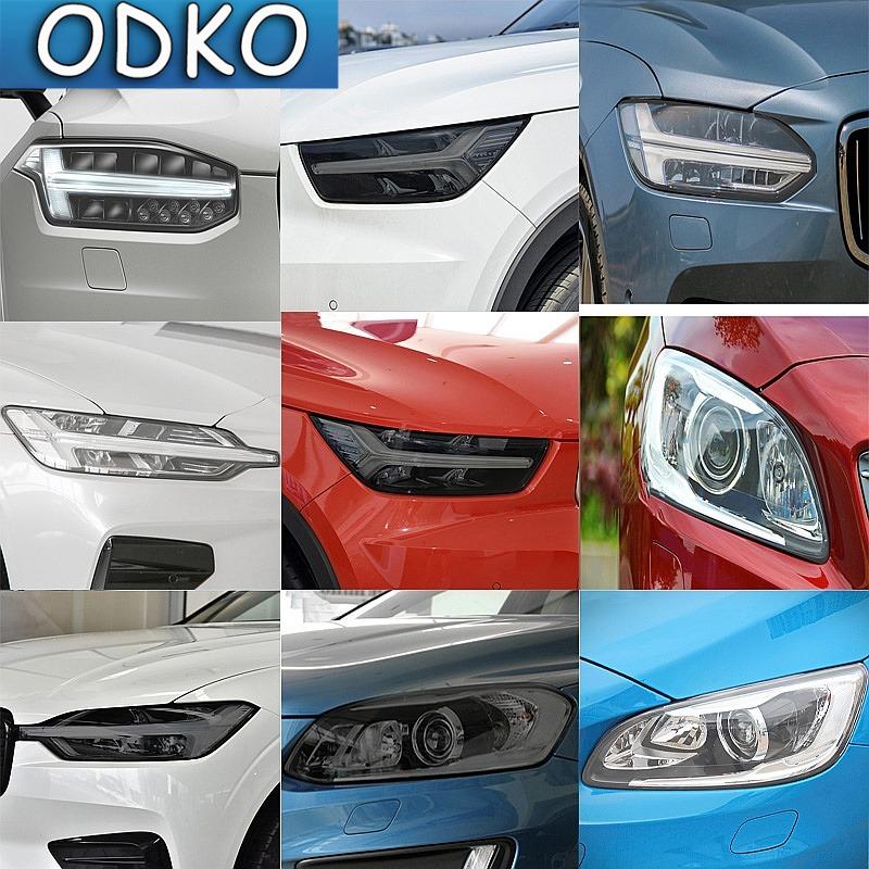 Rauchschwarzer TPU-Aufkleber Transparente Scheinwerfer-Schutzfolie Für Volvo XC40 XC60 XC90 S60 S90 V60 V90 2014- Zubehör