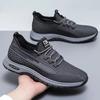 Foreign trade spring breathable fly-woven men's casual shoes trend lightweight versatile running shoes work driving shoes