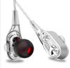 Premium Android In-ear Stereo Bass Earphone Dual Driver Sport Headset With Microphone