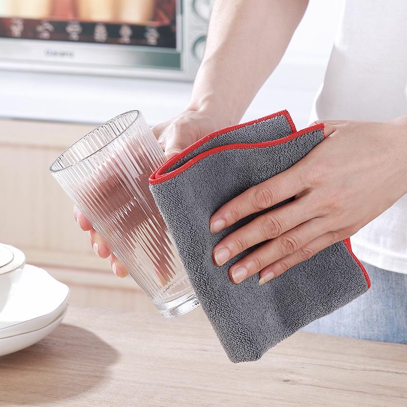 Double-Sided Suede Coral Fleece Car Cleaning Towel - Thick, Absorbent, Large Cloth for Car Washing