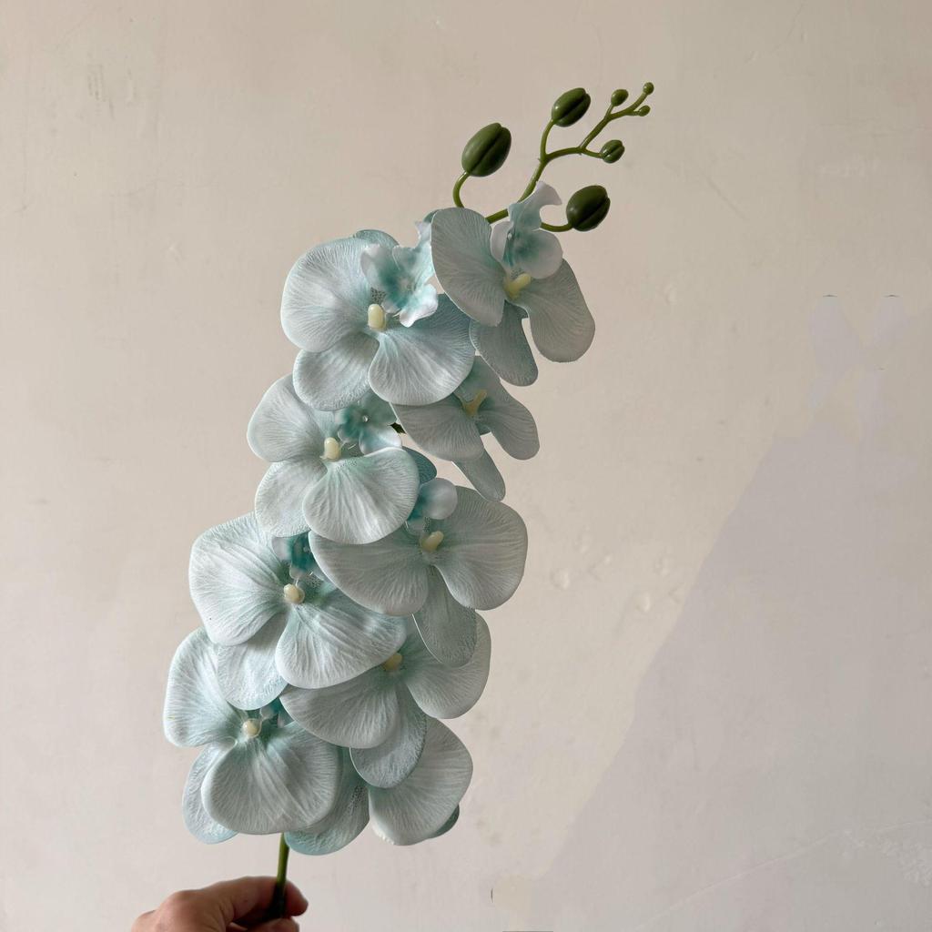 Bionic Phalaenopsis Floral Arrangement: Realistic Fake Flower Decor for Living Room or Dining Table.