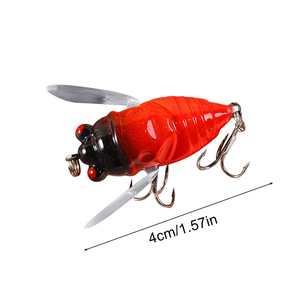 4cm/5.5g Cicada Lures for Fishing Realistic Cicada Hard Fish Lure Fishing Cicada Bait Fishing Bait Lures Fishing Topwater Lure