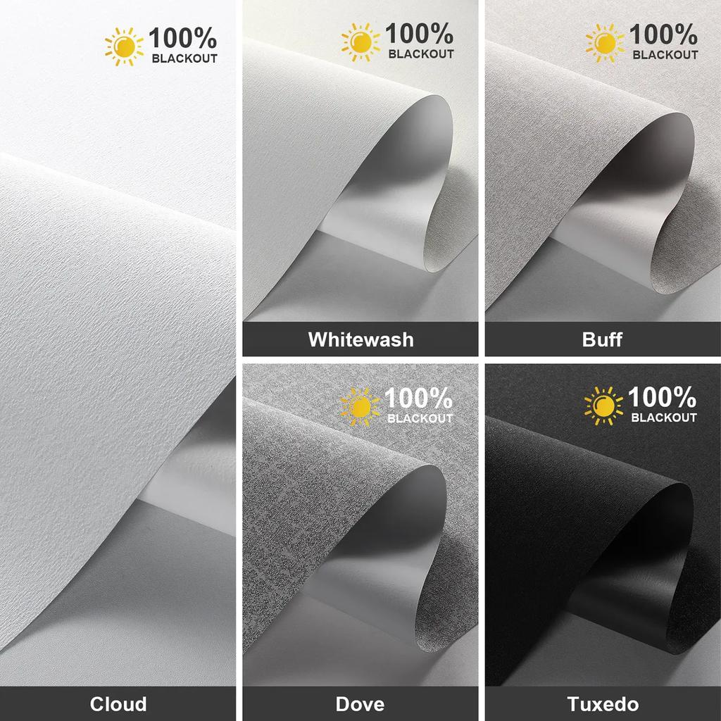 2025New Style Design 100%Blackout Fabric Can Connect Wifi Google Motorized Roller Blinds For Windows