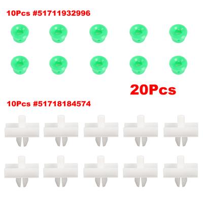 20x Klipsy do listew progowych Bocznych Dla Bmw Serii 3 E36 E46 E90 E91 51718184574 51711932996 Akcesoria Samochodowe Klips mocujący