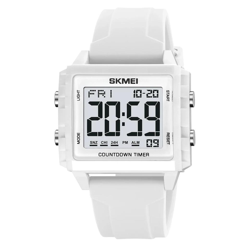 SKMEI 2320 Waterproof Stopwatch Countdown Wristwatch Clock Reloj Hombre Cool Digital Sport Watches for Men Women Students 5Bar