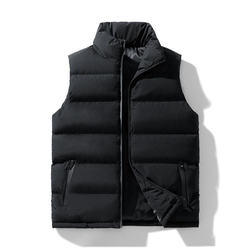 Men's Vest Autumn and Winter Feather Cotton Vest Men's Thermal Vest Men's Vest Fixed Large Size