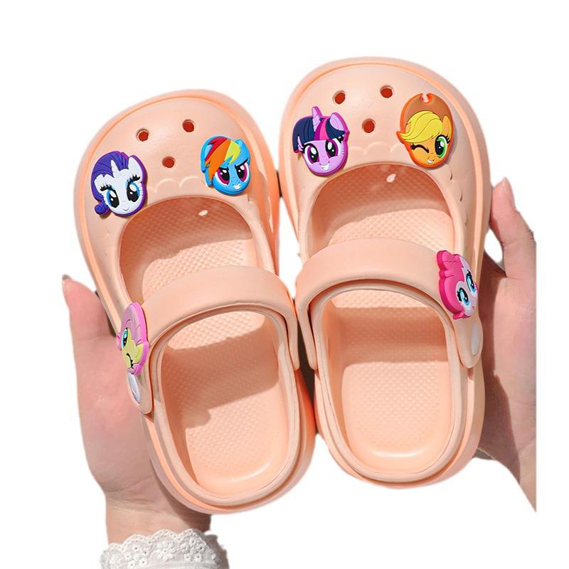 My Little Pony Cute Cartoon Crocs for Kids & Adults - Non-slip Soft Sole for Beach & Home