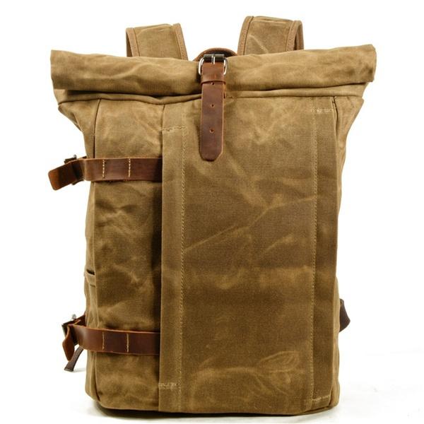 canvas motorcycle backpack