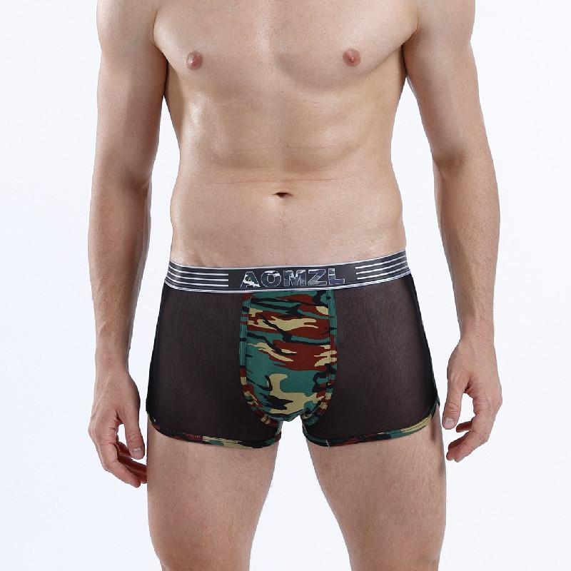 Cotton Men's Pants Thin Section of Non-marking Boxer Shorts Breathable Pants Boys Summer Comfortable Tide Four Corner Shorts