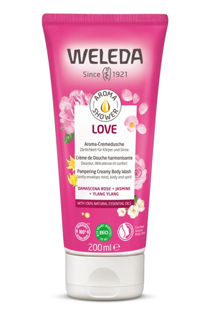 WELEDA Aroma Shower Love 200mL Body Body Romantic Floral Naturally Derived Organic [Official] Cleanser, Wash, Soap, Scent, Ingredients,