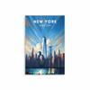 New York City travel print United States Poster Statue of Liberty Art New York print Canvas Painting  Travel Poster New York Art