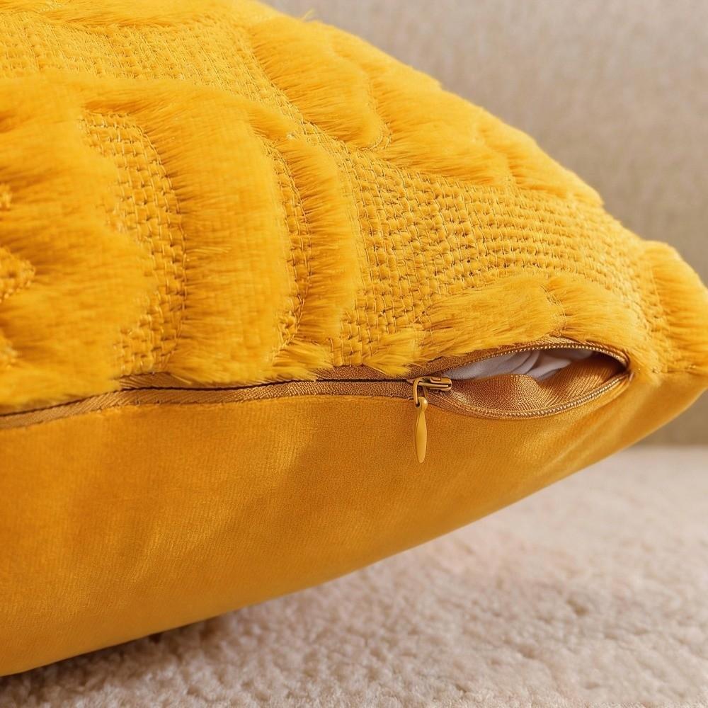 Egg Pattern Easter Pillow Cover Fluffy Super Soft Cushion Cover Invisible Zipper Thicken Plush Pillow Case Holiday Festivals