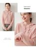 Stylish Women's Hooded Cashmere Sweater, Loose Fit, Double-Strand Ingot Stitch; Ideal for Layering in Autumn and Winter