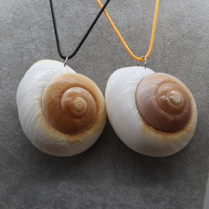 Glowing Seashells Pendant Necklace with Adjustable Rope Chain for Night Parties and Outdoor Event Trendy Women