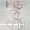 Modern Heart-shaped Vase Imitation Ceramic Hydroponic Vase Flower Vases  Dining Table