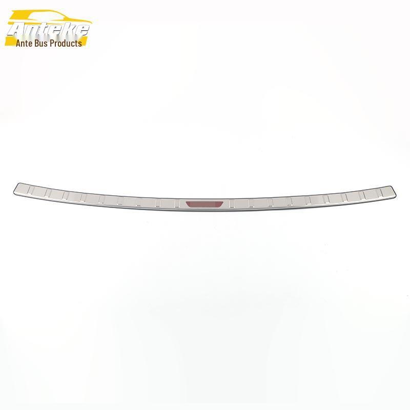 21 Mocha Rear Guard Plate Stainless Steel Trunk Protection Pedal Sequin Accessory