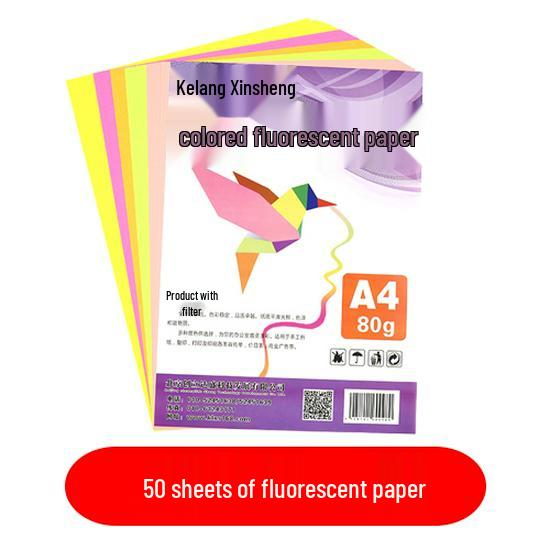 Papier Coloré A4 - 80g, 500 Feuilles, 25 Couleurs, Idéal pour le Bureau, l'Impression, la Reliure et les Étudiants