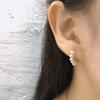 925 Sterling Silver Geometric Circle Earrings Handmade Pearl Earrings Female Jewelry Wholesale
