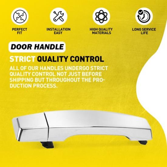 Außentürgriff für 2004-2015 Nissan Titan Armada Chrom Hinten Links Rechts EA