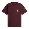 Tommy Jeans Mens Lettering Ribbed Collar T-Shirt
