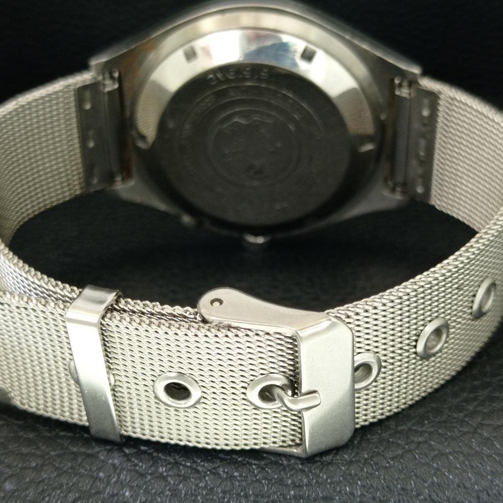 JAPAN VINTAGE RICOH R31 AUTOMATIC MENS BLUE COLOR DIAL WATCH a707730-1