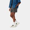 Carhartt WIP Ss24 Womens Duster Script Sweat Shorts Loose Embroidered Logo Adjustable Waist Casual Shorts Women shorts Charcoal I033055-89-GD