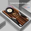 Wood Grain Snake For Honor Magic 6 50 70 90 Lite X7b 200 Pro Nova 10 Nova 5T X6 P30 Pura 70 Ultra Tempered Glass Phone Case