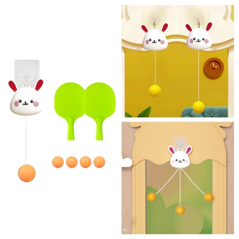 Table Tennis Trainer Portable Table Tennis Exerciser Cute Indoor Hanging Table Tennis Trainer for Parent Child Durable