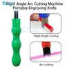 Split LED Neon Strip Cutting Tool Right Angle Arc Cutter Portable Engraving Knife Soft Rubber Strip Accessories Woodworking Tool