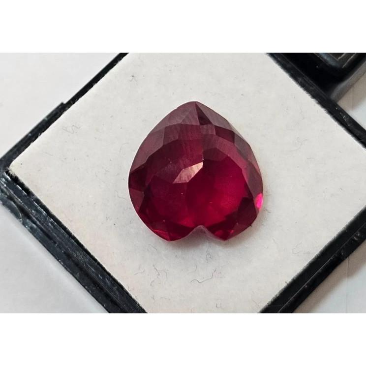 Certified Red Color Mozambique Ruby Heart Cut 10 Ct Fabulous Loose Gemstone