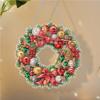 Special Shaped Diamond Painting Wreath Ornament Acrylic Christmas Crystal Painting Wreath for Home Window Door Decor Gift